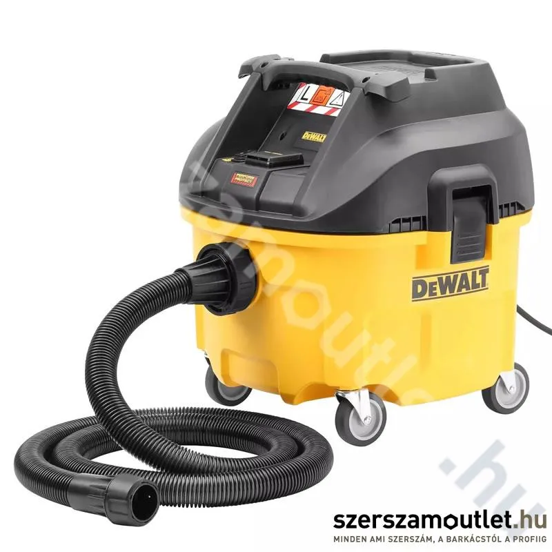 DEWALT DWV901L-QS Ipari száraz-nedves porszívó (1400W/30l) (L porosztály)