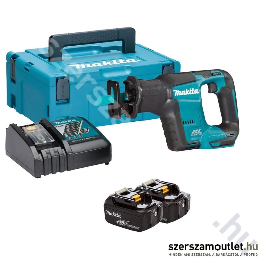 MAKITA DJR188RTJ Akkus szénkefementes orrfűrész MAKPAC-ban 2db(18V 5,0Ah)akku+töltő