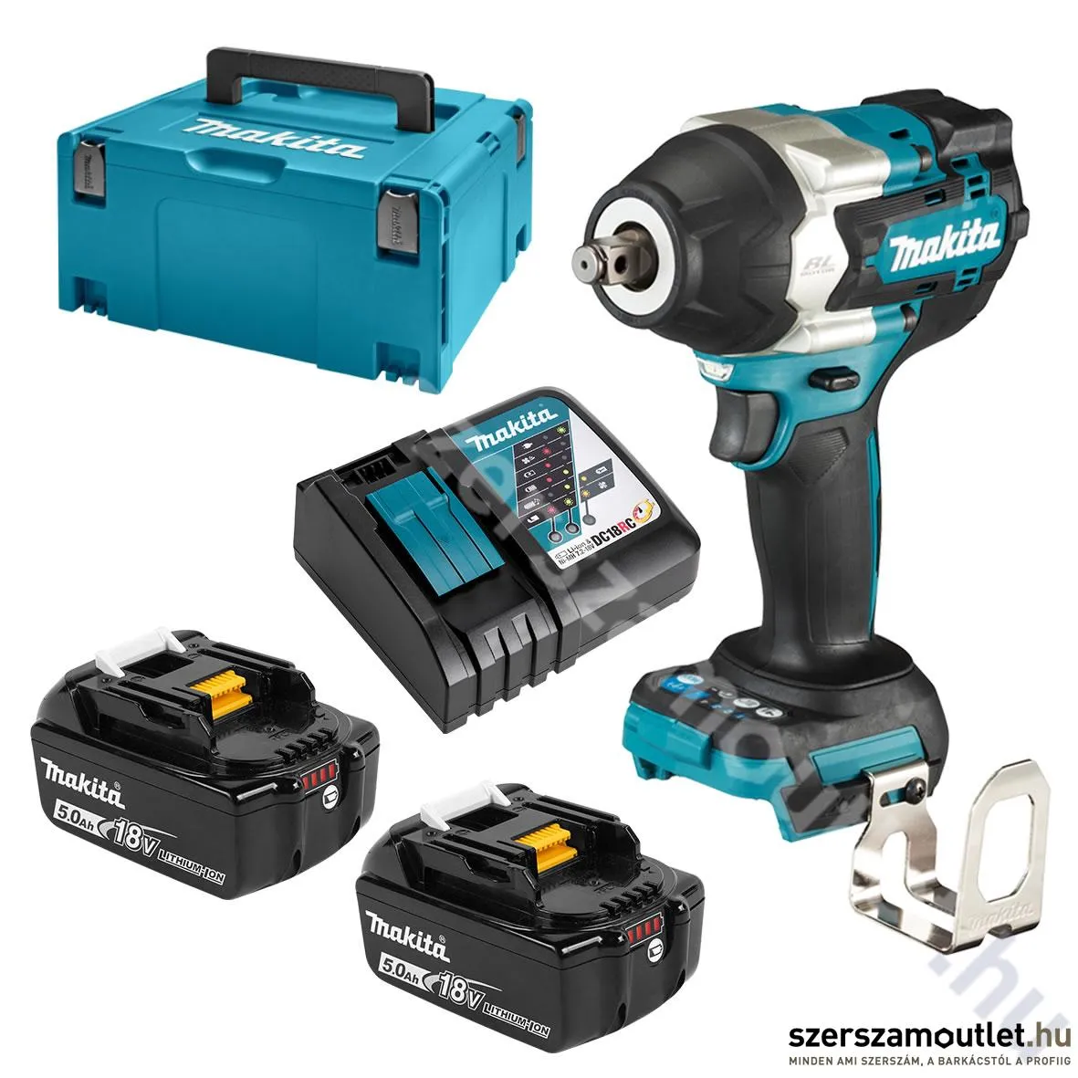 MAKITA DTW700RTJ Akkus szénkefementes ütvecsavarozó 1/2