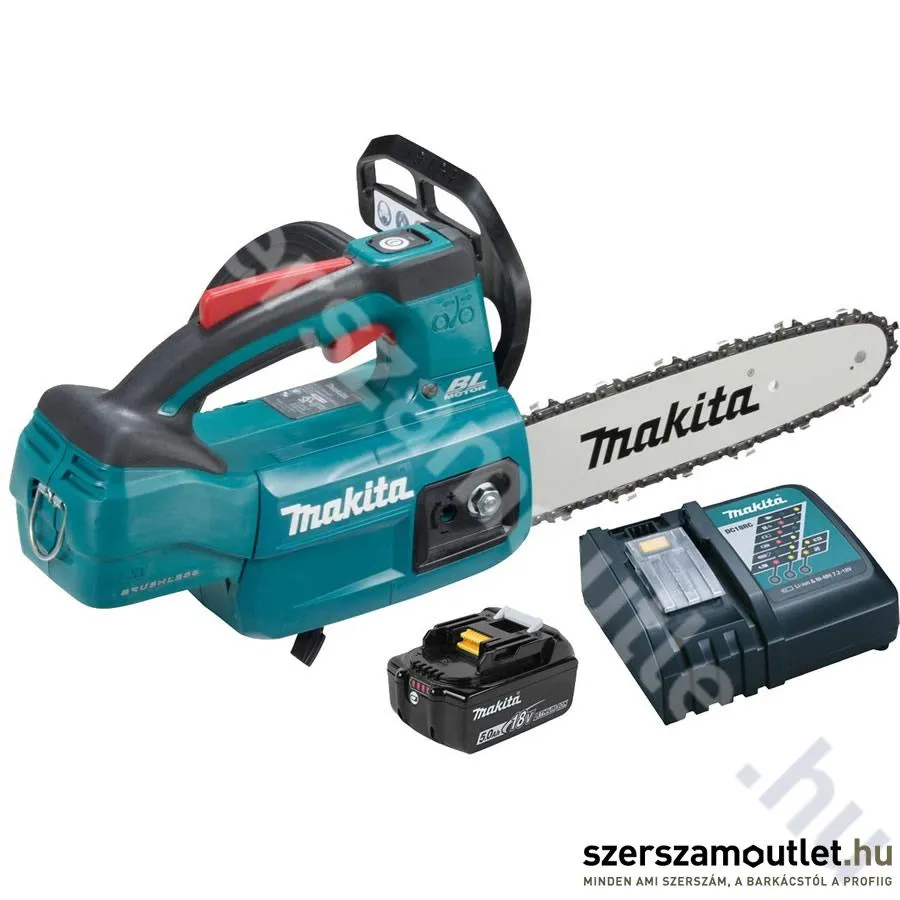 MAKITA DUC254RTE Akkus láncfűrész 25cm (2x5,0Ah/18V)