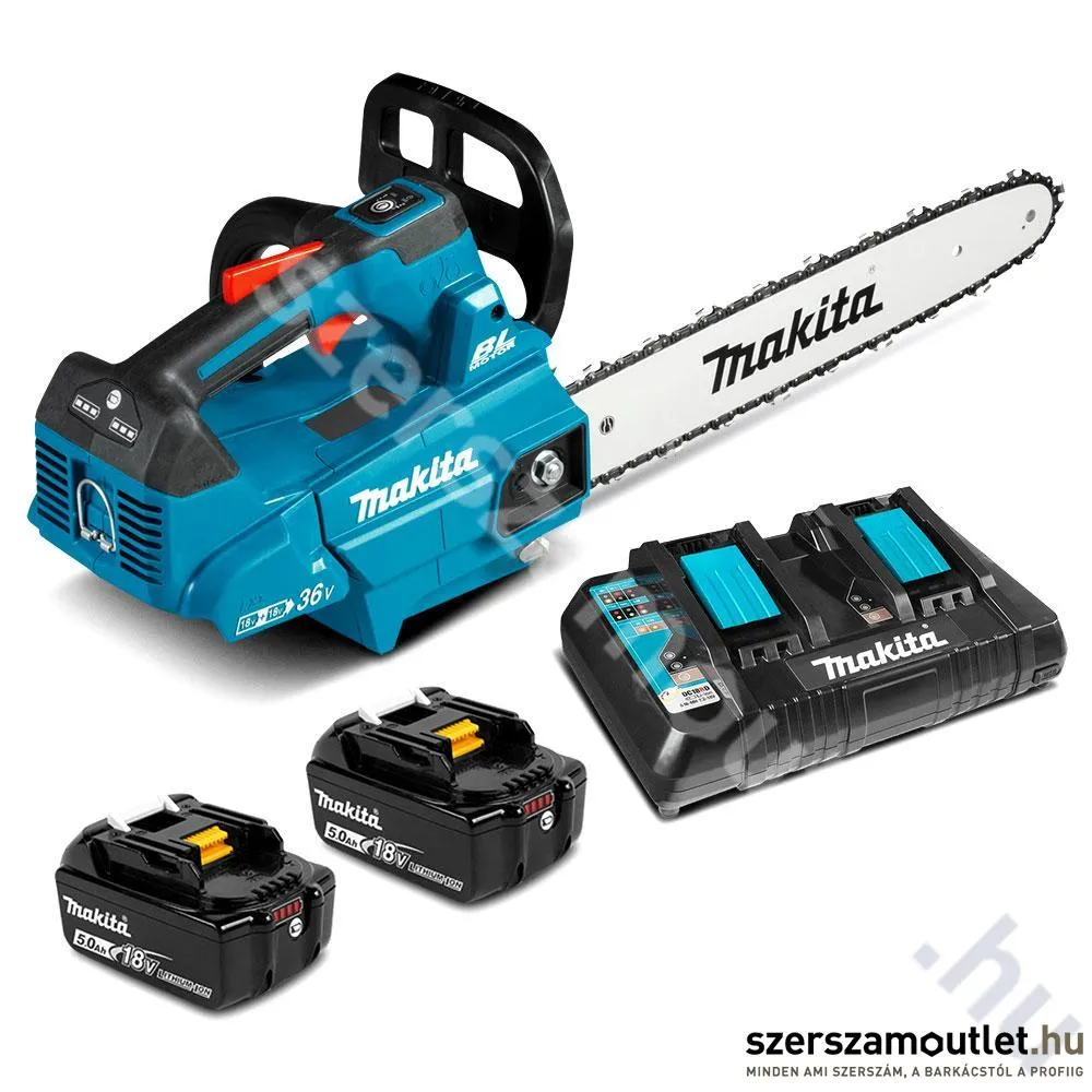 MAKITA DUC306PT2 Akkus szénkefementes láncfűrész 30cm (2x5,0Ah/18V)