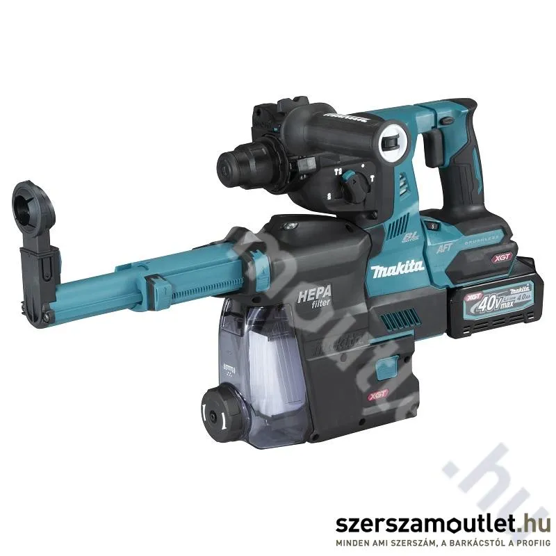 MAKITA HR001GM204 Akkus szénkefementes fúró-vésőkalapács SDS-Plus, MAKPAC kofferben (2x4,0Ah/40V)