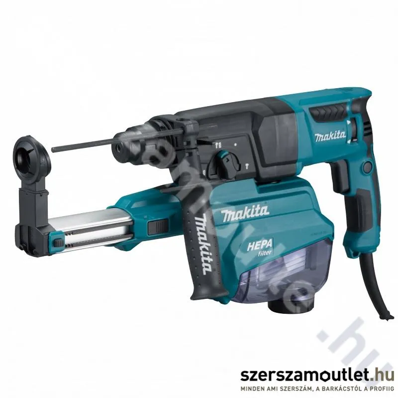 MAKITA HR2652X2 SDS-Plus fúró-vésőkalapács porelszívó feltéttel (800W/2,2J)