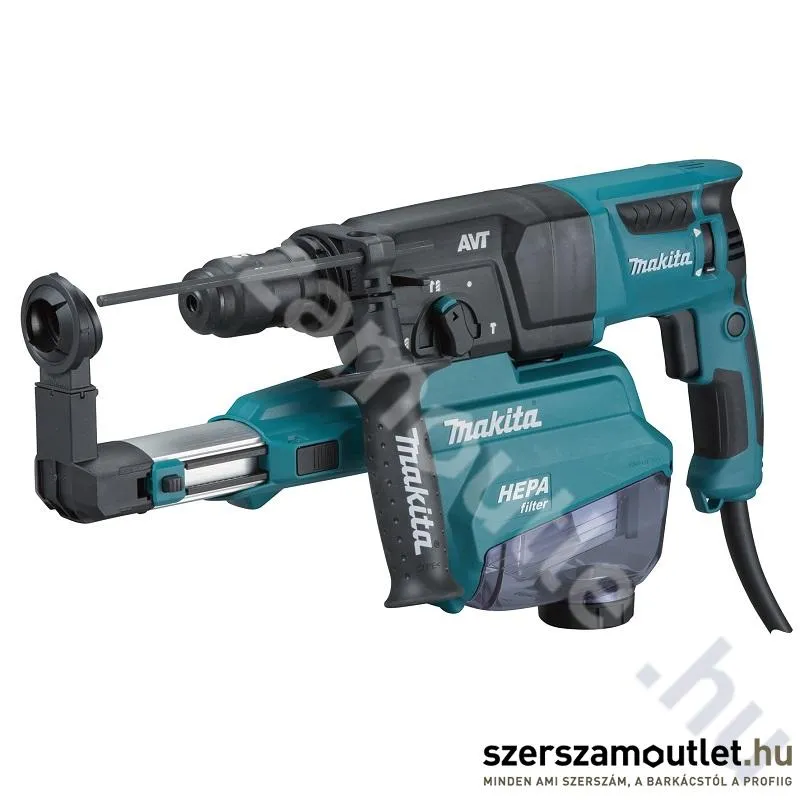 MAKITA Makita HR2653TX2 SDS-Plus fúró-vésőkalapács porelszívó feltéttel(800W/2,2J)