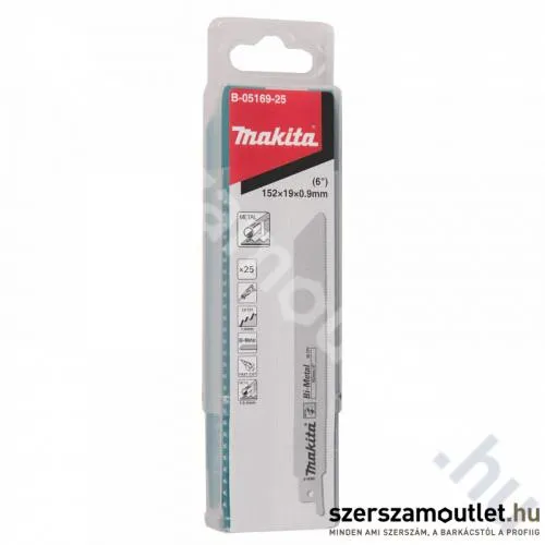 MAKITA Orrfűrészlap Bi-metal 152mm fémlemez (25db) (B-05038-25)