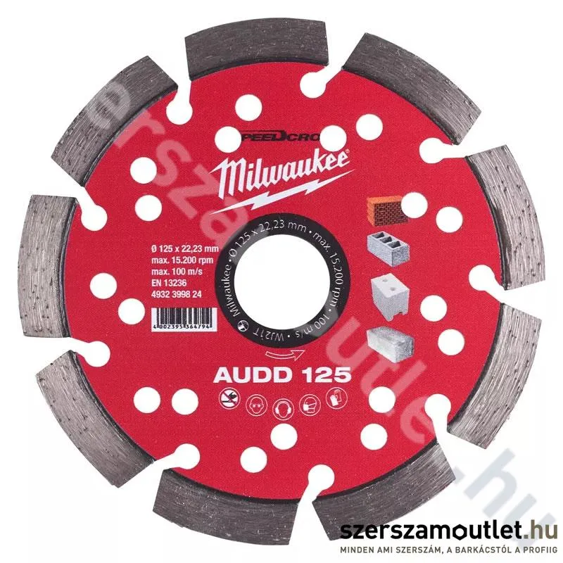 MILWAUKEE AUDD 125 Gyémánt vágótárcsa 125mm (4932399824)