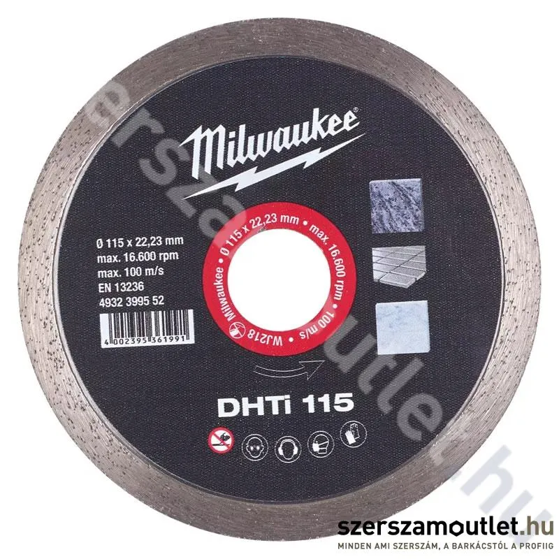 MILWAUKEE DHTi 115 Gyémánt vágótárcsa 115mm (4932399552)