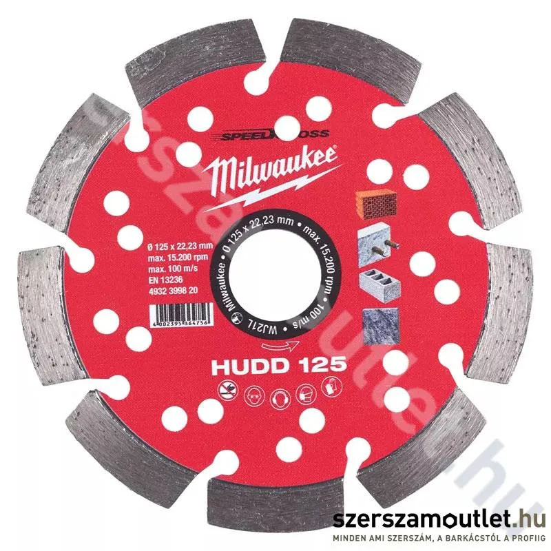 MILWAUKEE HUDD 125 Gyémánt vágótárcsa 125mm (4932399820)