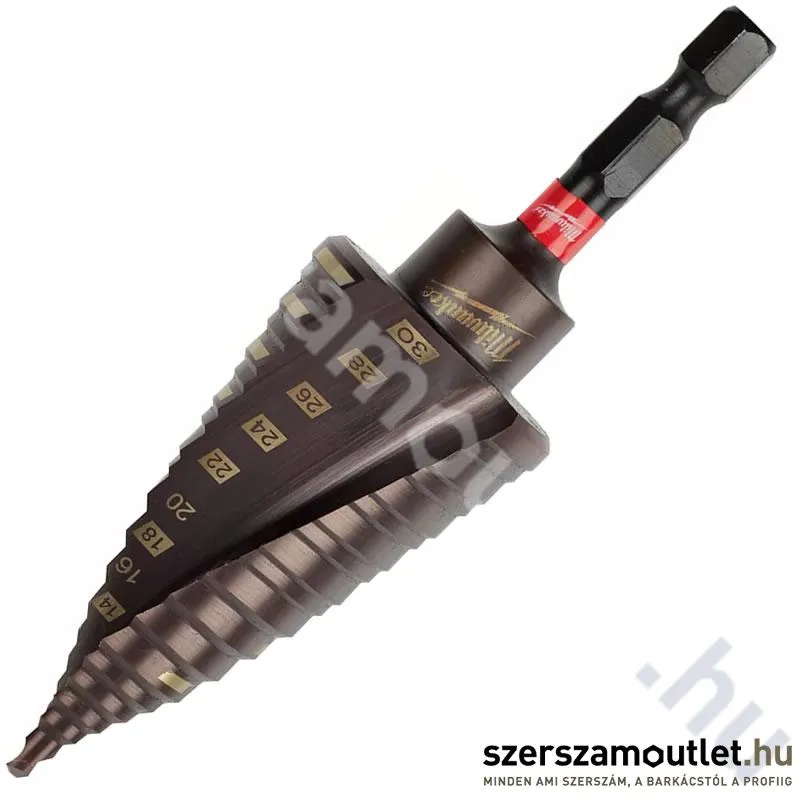 MILWAUKEE SHOCKWAVE IMPACT DUTY Lépcsős fúró 4-30mm (48899265)