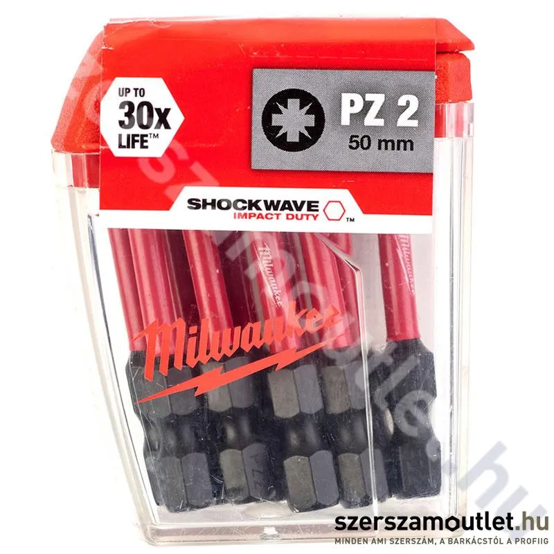 MILWAUKEE SHOCKWAVE PZ2x50mm bithegy (10db) (4932430866)