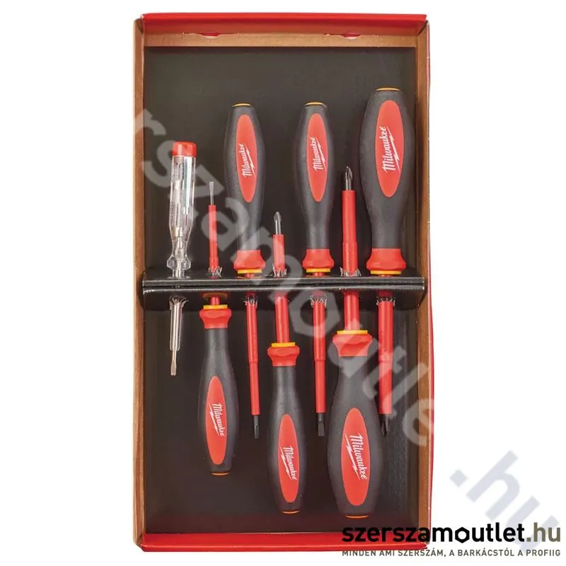 MILWAUKEE VDE Szigetelt csavarhúzó készlet 6+1 részes (SL/PH/PZ) (4932464067) (4932478738)