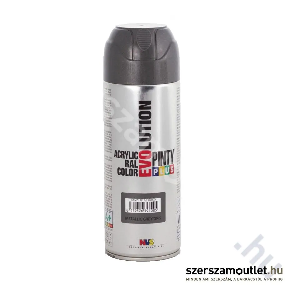 PINTY PLUS MT156 EVO Akril spray 400ml, (Metál szürke/Metallic grey) (268)