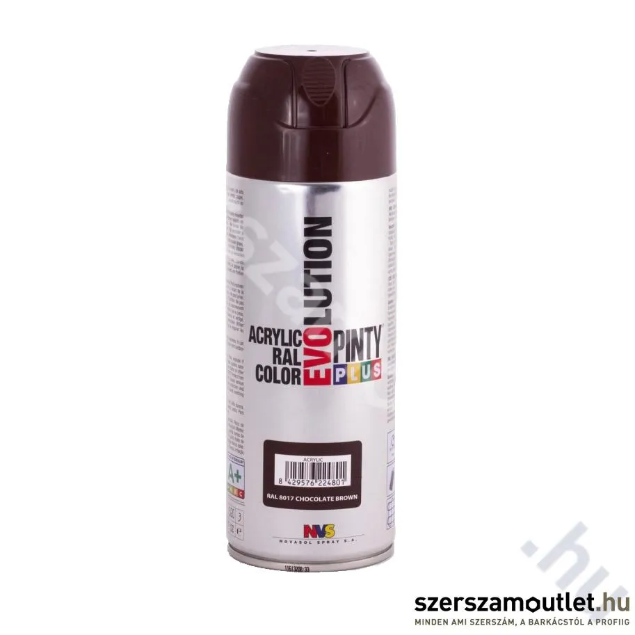 PINTY PLUS 8017 EVO Akril spray 400ml ű(548), RAL 8017 (Csokoládébarna/Chocolate brown)