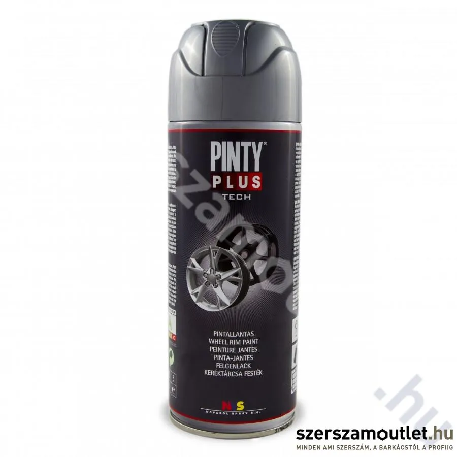 PINTY PLUS Auto Keréktárcsa spray 400ml, (Ezüst/Silver) (207)