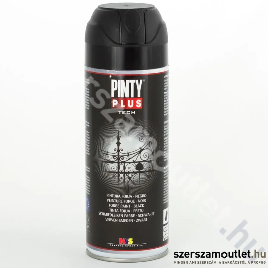 PINTY PLUS Tech Kovácsoltvas spray 400ml, (Fekete/Black) (847)