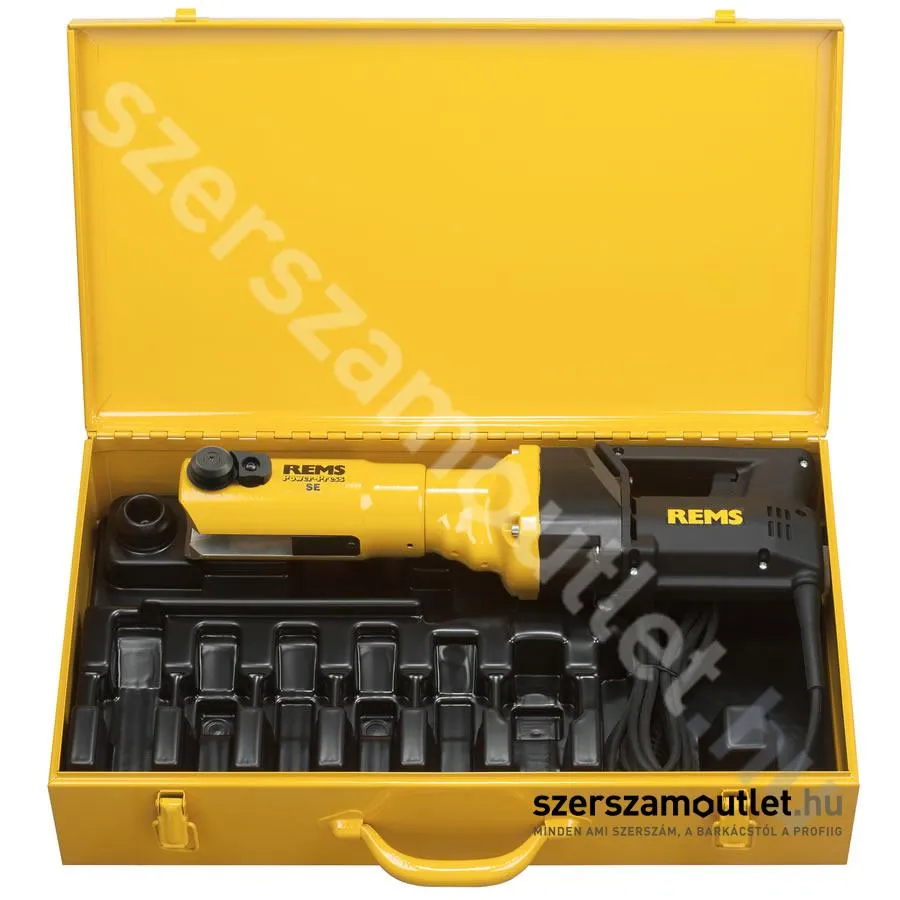 REMS POWER-PRESS SE BASIC-PACK Elektromos radiálprés 10-110mm fém kofferben (R220)