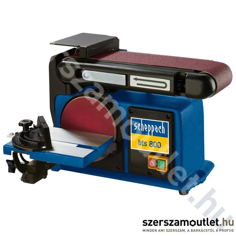 SCHEPPACH BTS 800 Szalag és tányéros csiszoló (370W; 915x100mm)
