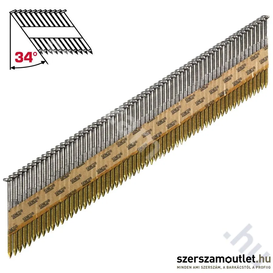 SENCO GE gyűrűs szalagtáras szeg, 2,9×75mm 34° [2000db/csomag] (GE57APBKR)