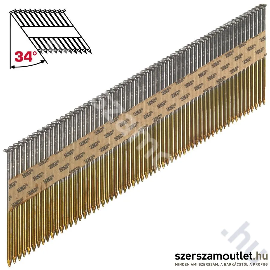SENCO HC sima szalagtáras szeg, 3,1×90mm 34° [2000db/csomag] (HC59APBKR)
