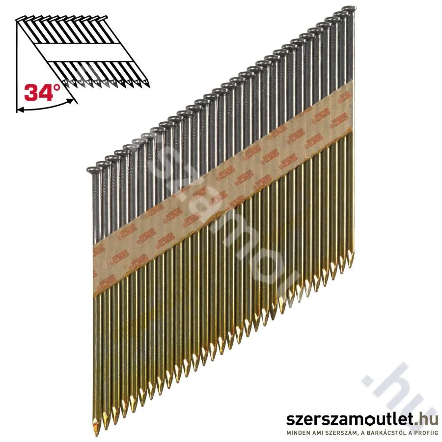SENCO KC sima szalagtáras szeg, 3,3×90mm 34° [3000db/csomag] (KC59APB)