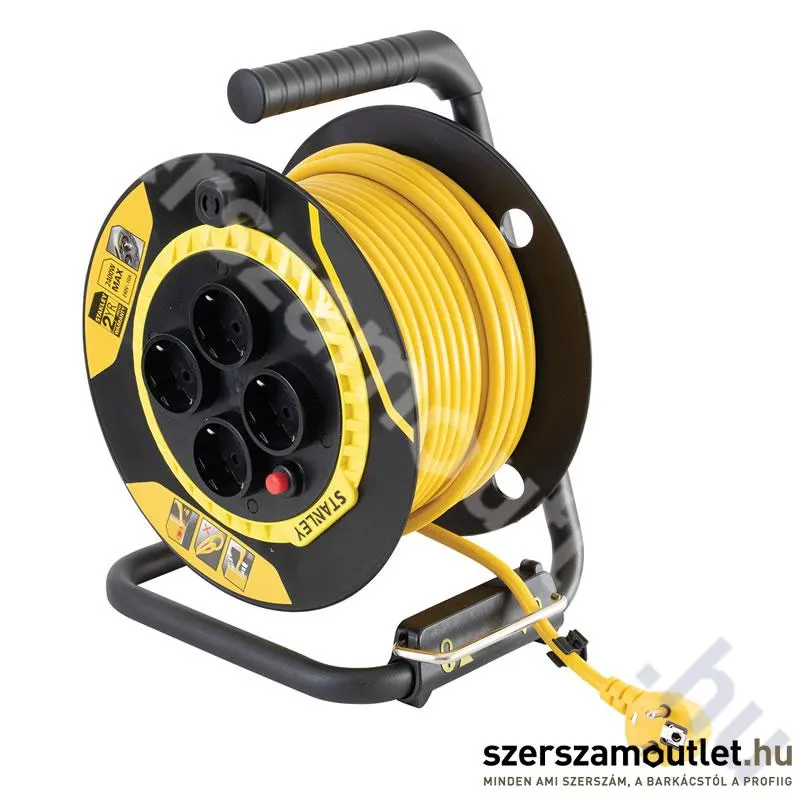 STANLEY Beltéri kábeldob 25m (H05VV-F3G1,5mm2) (SXECCL26BSE)
