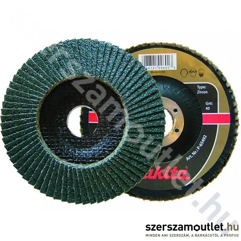 MAKITA Lamellás Csiszolókorong Inox 125mm K40 (P-65492)