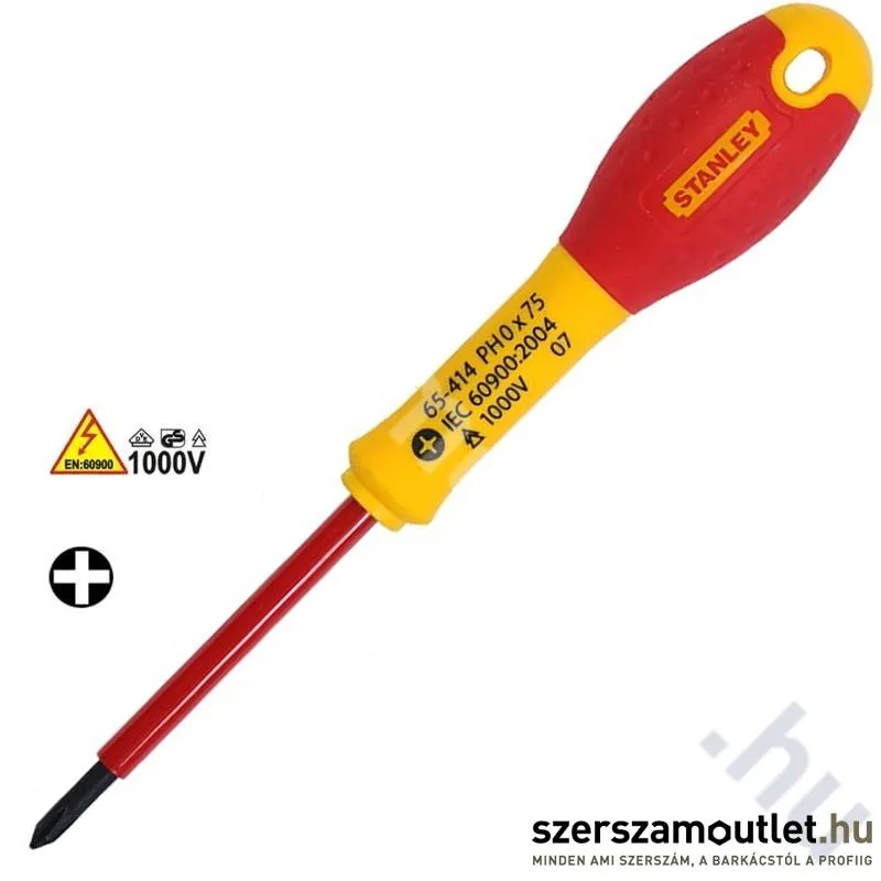 STANLEY FatMax SZIGETELT csavarhúzó PH0x75mm (0-65-414)