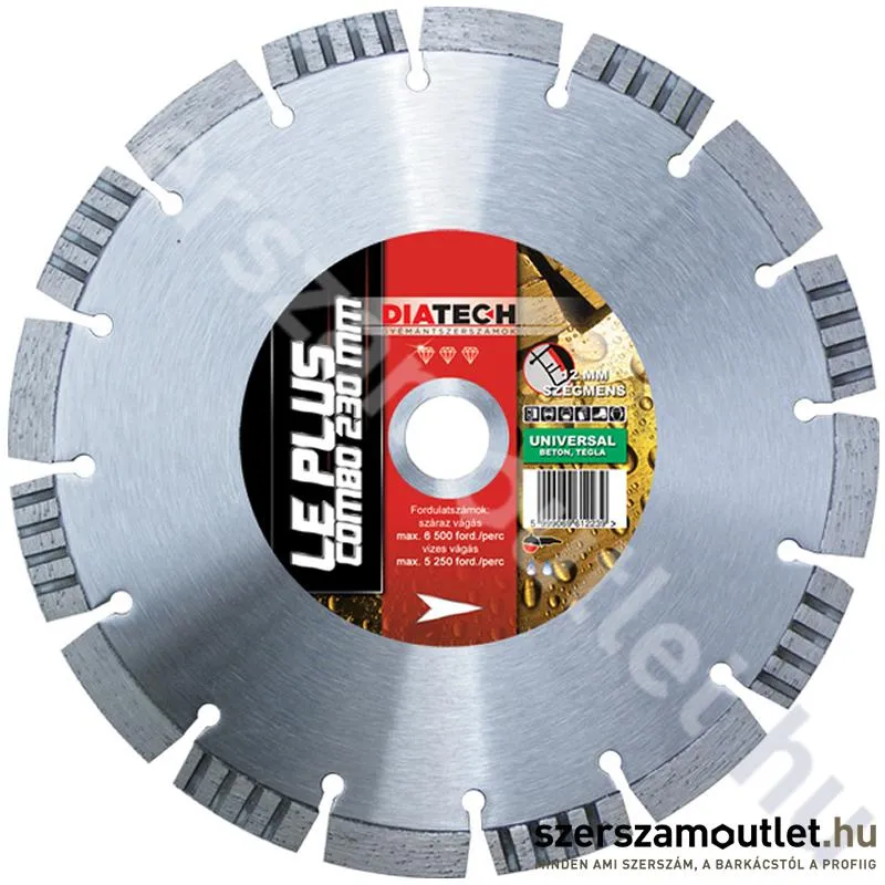 DIATECH gyémánttárcsa LE Plus 230mm (LE230P)