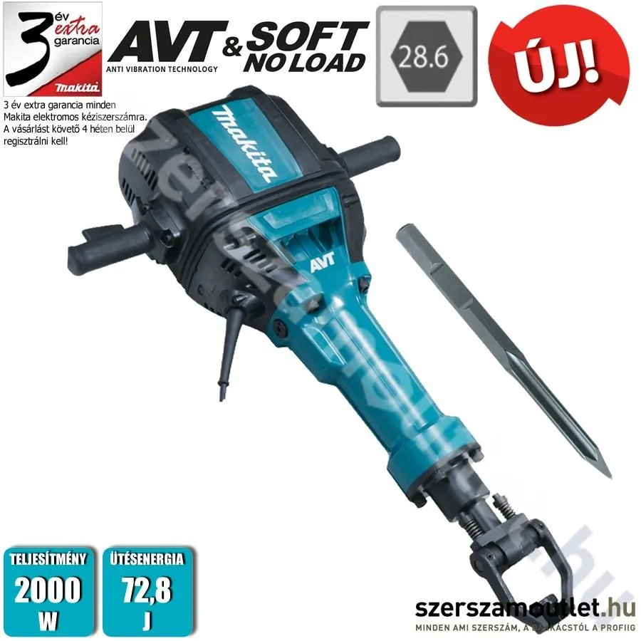 MAKITA HM1812 Bontókalapács (2000W/72,8J)