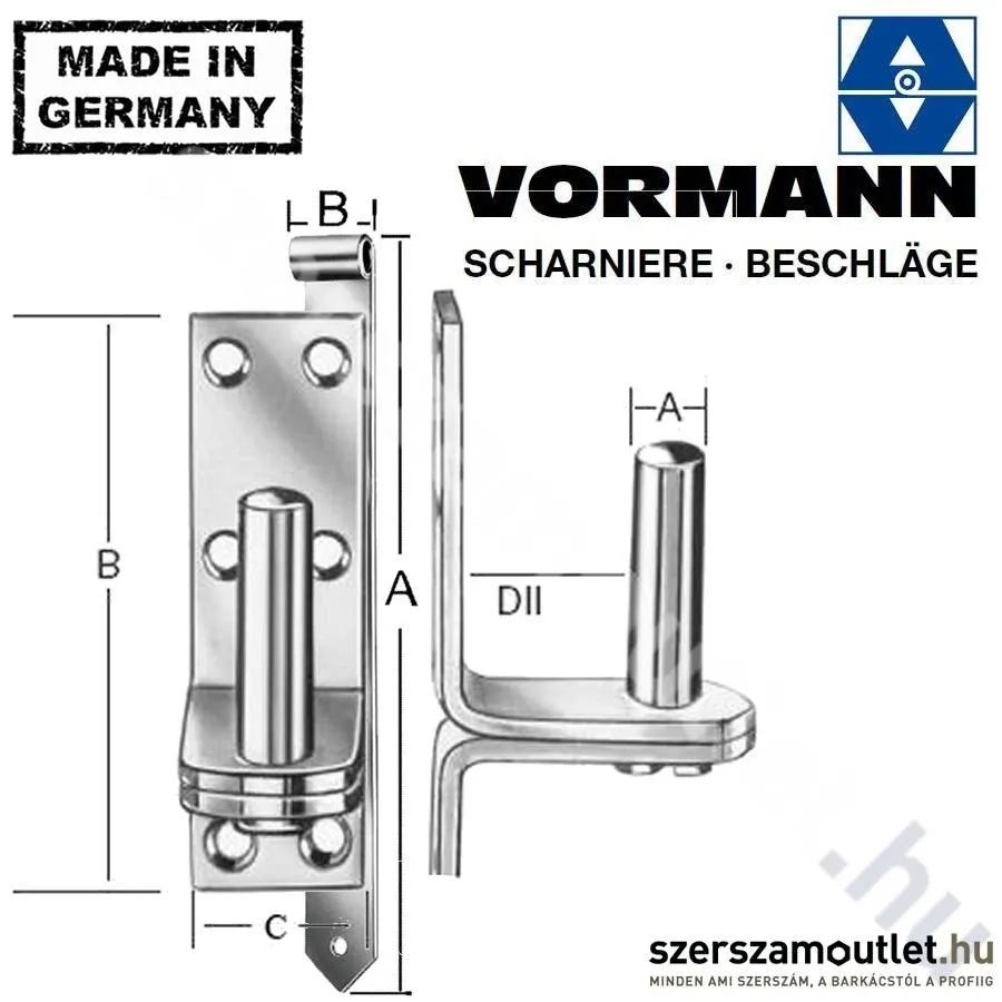 VORMANN Kapupánt csap 13x99mm