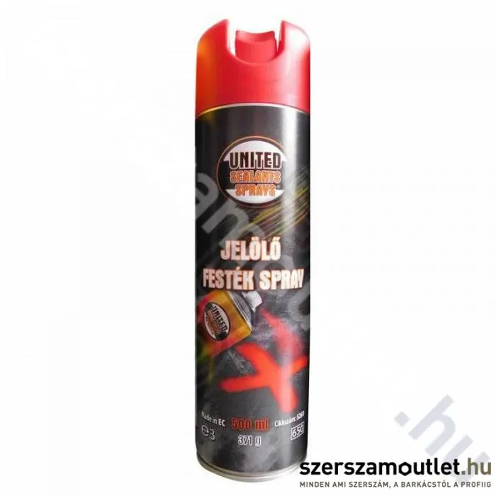 UNITED SEALANTS Jelölő festék spray, piros 500ml (US5261)
