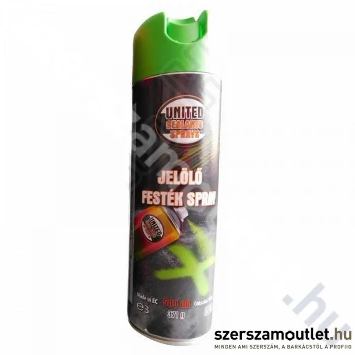 UNITED SEALANTS Jelölő festék spray, zöld 500ml (US5262)
